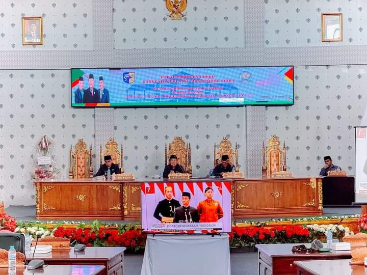 saat Mendengarkan pidato Kemerdekaan Presiden Jokowi