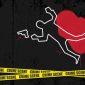 Criminal investigation murder scene theme vector illustration. All design elements are on different layers and labeled.