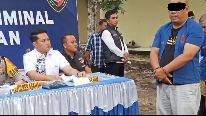 Polres Asahan amankan pelaku diduga melakukan penipuan, kelulusan P3K//Foto: Istimewa.