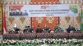 Suasana rapat paripurna sedang berlangsung//Foto: Kominfo Kotamobagu.