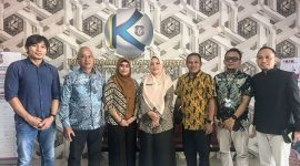 Kadis Kominfotik Provinsi Gorontalo Sri Wahyuni D. Matona menerima kunjungan KIP di kantornya, Jumat (3/1/2024).
