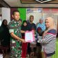 Suasana penyerahan Akta kelahiran di Panti Asuhan Al Fatahu//Foto: Penrem_132.