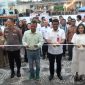 Suasana peresmian Resto Viktim's Waterpark owner Viktor Timo (Kiri) dan Asisten III Moch Agung Adati (Tengah) Imelda Wikas (Kanan)//Foto: Bams.